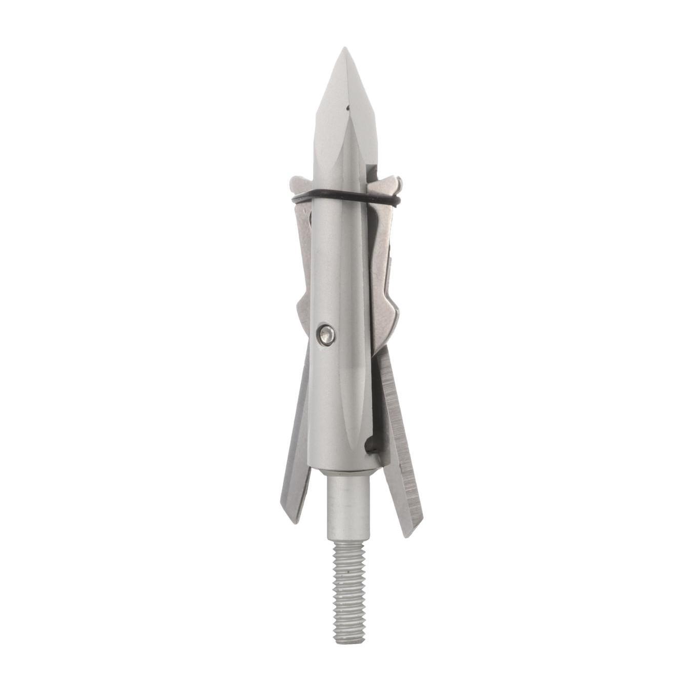 NAP Verdict 100 Mechanical Broadhead 100gr 2" Cutting Dia 400 FPS 3/pk Picture of Gsm VERDICT BROADHEAD / 100 GRAIN / 2in CUTTING DIAMETER / 400 FPS / 3 PACK