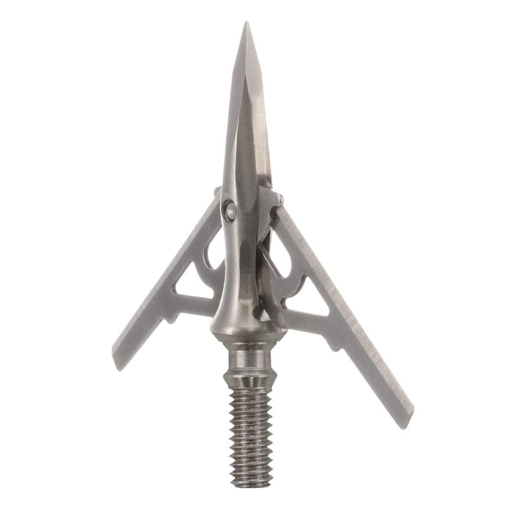 NAP Verdict 100 SS Mechanical Broadhead 100gr 2" Cutting Dia 400 FPS 3/pack Picture of Gsm NAP Verdict 100 SS Mechanical Broadhead 100gr 2" Cutting Dia 400 FPS 3/pk
