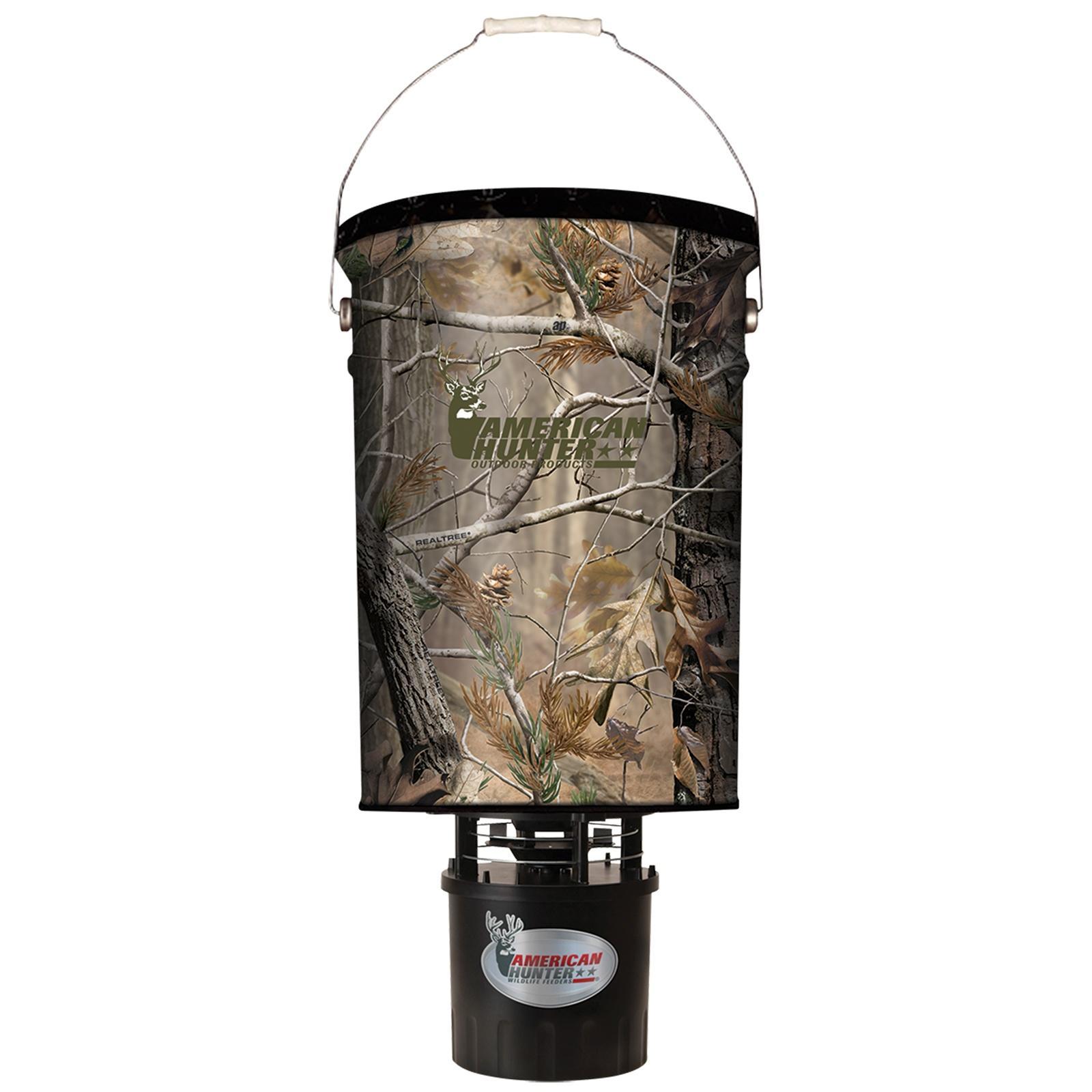 GSM 50 lb Hanging Feeder with E-Kit Camo