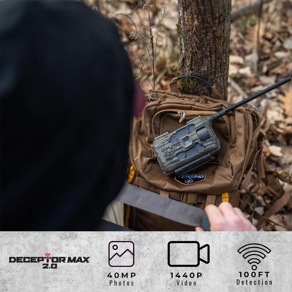 Stealth Cam Deceptor Max 2.0 Cellular Trail Camera 40MP 2/ct Picture of Gsm STEAKTH CAM DECEPTOR MAX 2.0 / DUAL CORE CELLULAR CAMERA/ 40MP / 2 PACK