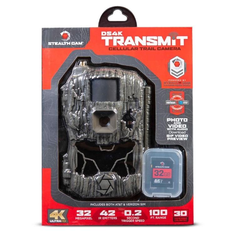 StealthCam DS4K Transmit Cellular Trail Camera 32MP Grey Picture of Gsm STEALTH CAM DS4K TRANSMIT CELLULAR 48MP W/ 32GB SD CARD