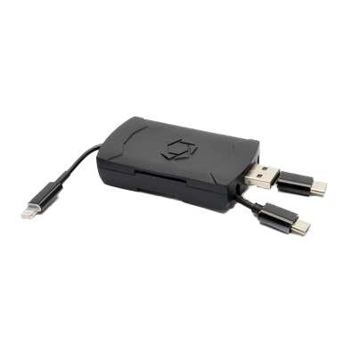 Stealthcam 4-in-1 Card Reader For IOS & Android /USB C Micro USB USB 2.0 & Lightning