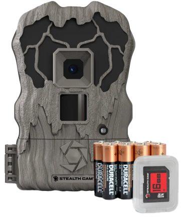 StealthCam QV18K Trail Camera 18MP 18 IR w/Distressed Finish - Batteries & 16GB SD Card Picture of Gsm STEALTH CAM QV18K 18MP 18 IR W/DISTRESSED FINISH BATTERIES &16 GB SD