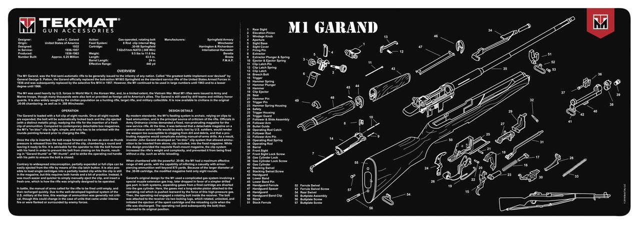 TekMat 12x36 Gun Cleaning Mat - M1 Garand