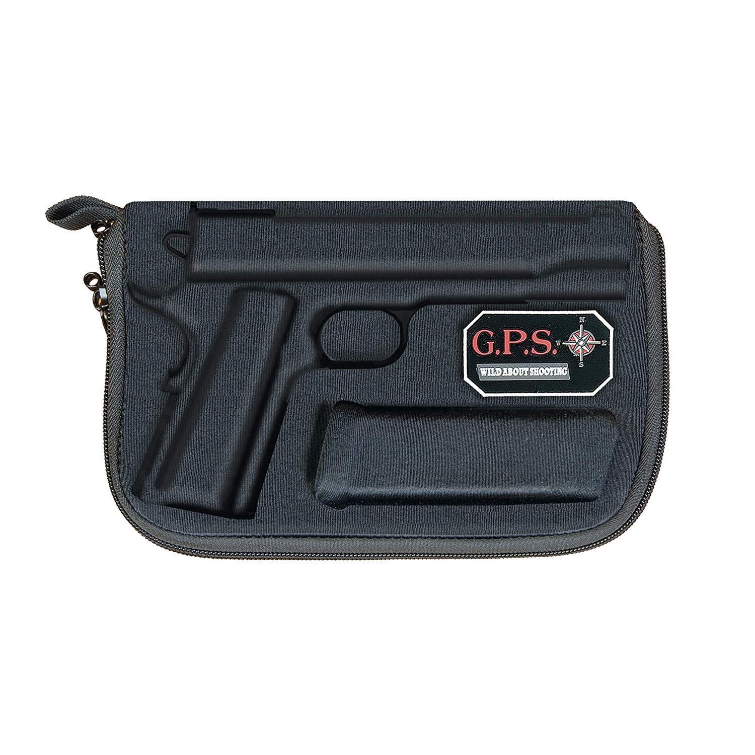 G-Outdoors Compression Molded Pistol Case for 1911 size Pistols - Black Picture of G-Outdoors Inc. Compression Molded Pistol Case - 1911 size Pistols Black