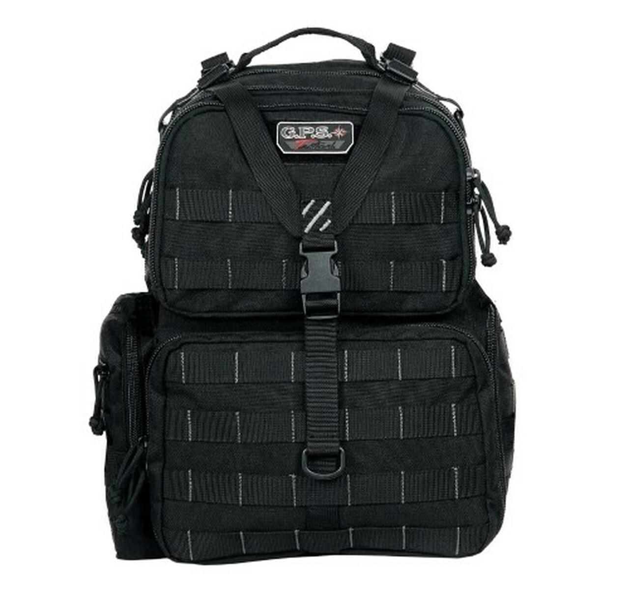 G-Outdoors GPS Tactical Range Backpack Holds 3 Handguns Black