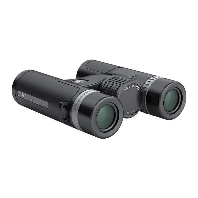 GPO Passion SD Binoculars 10x34 Black Silver Picture of German Precision Optics Passion SD Binoculars 10X34 SD Black/Silver 2 Tone