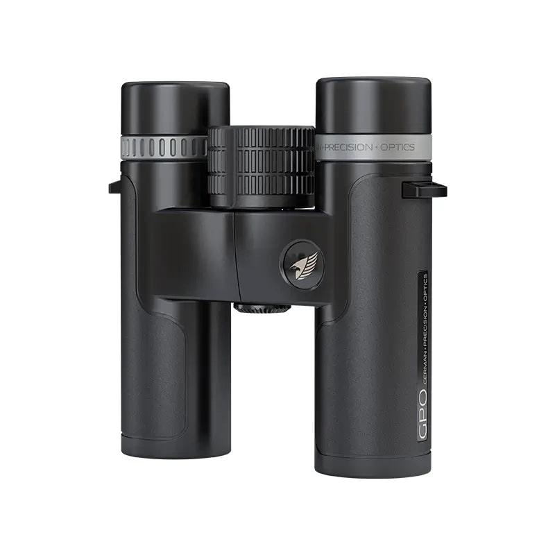 GPO Passion SD Binoculars 10x34 Black Silver Picture of German Precision Optics Passion SD Binoculars 10X34 SD Black/Silver 2 Tone
