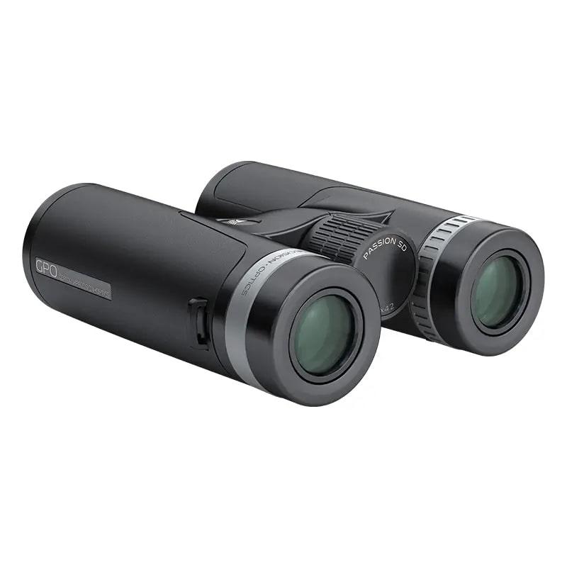 GPO Passion SD Binoculars 10x42 Black Silver Picture of German Precision Optics Passion SD Binoculars 10X42 SD Black/Silver 2 Tone