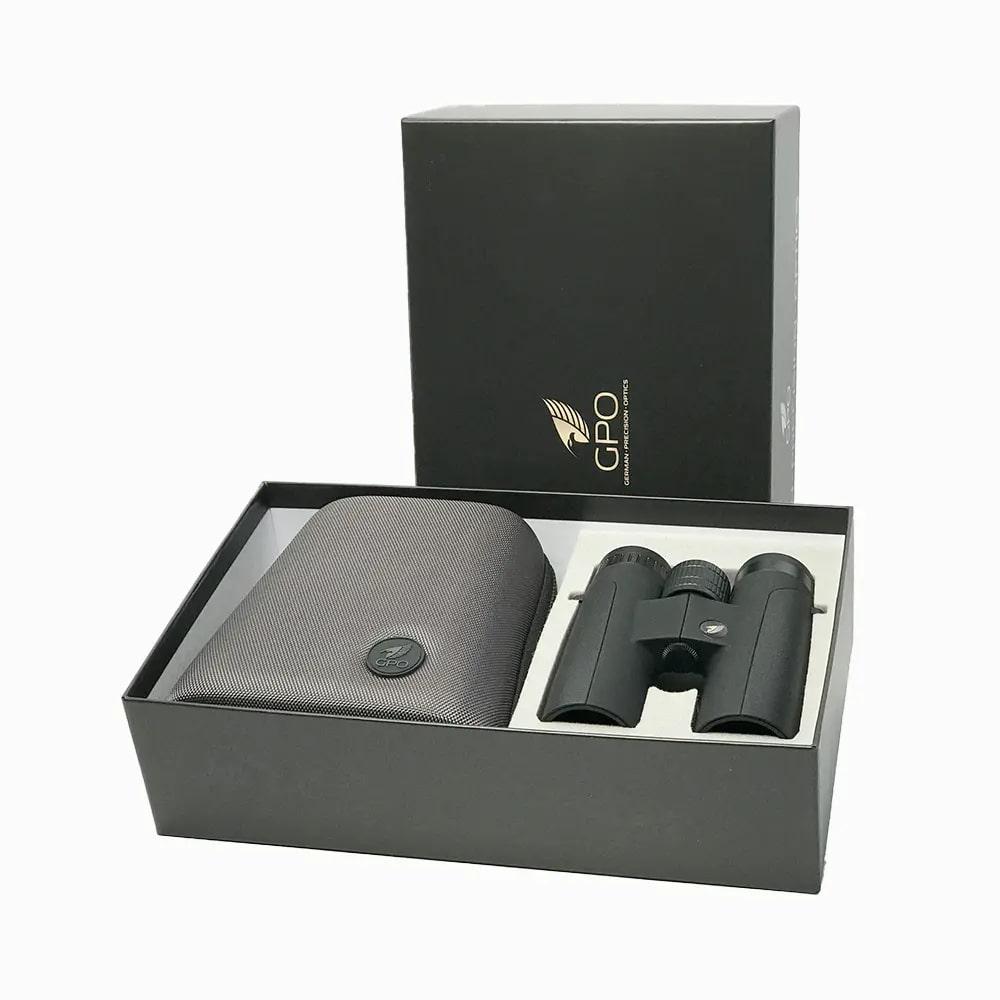 GPO Passion ED Binoculars 10x42 Charcoal Black Picture of German Precision Optics Passion ED Binoculars 10x42 ED Charcoal Black