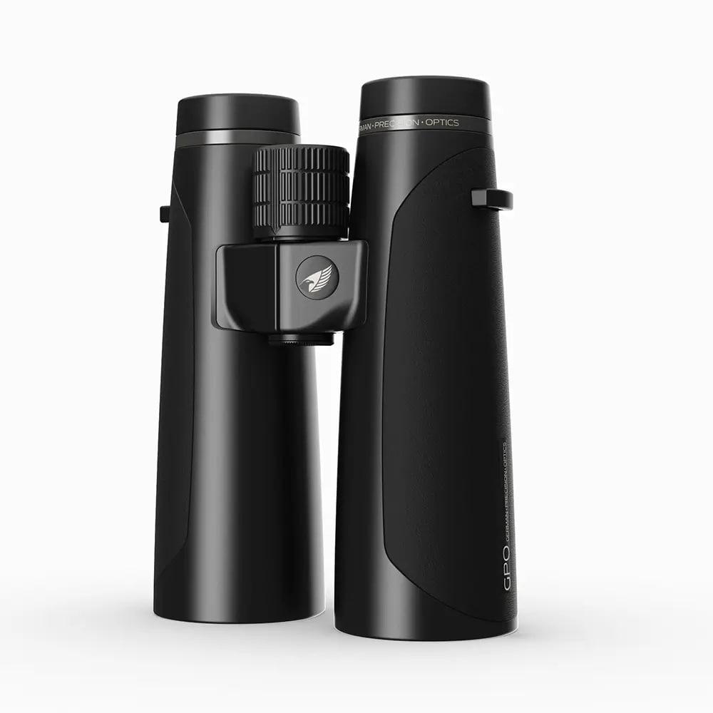 GPO Passion HD Binoculars 12.5x50 Charcoal Black with Adapter Picture of German Precision Optics Passion HD Binoculars 12.5x50 HD Charcoal Black w/adapter