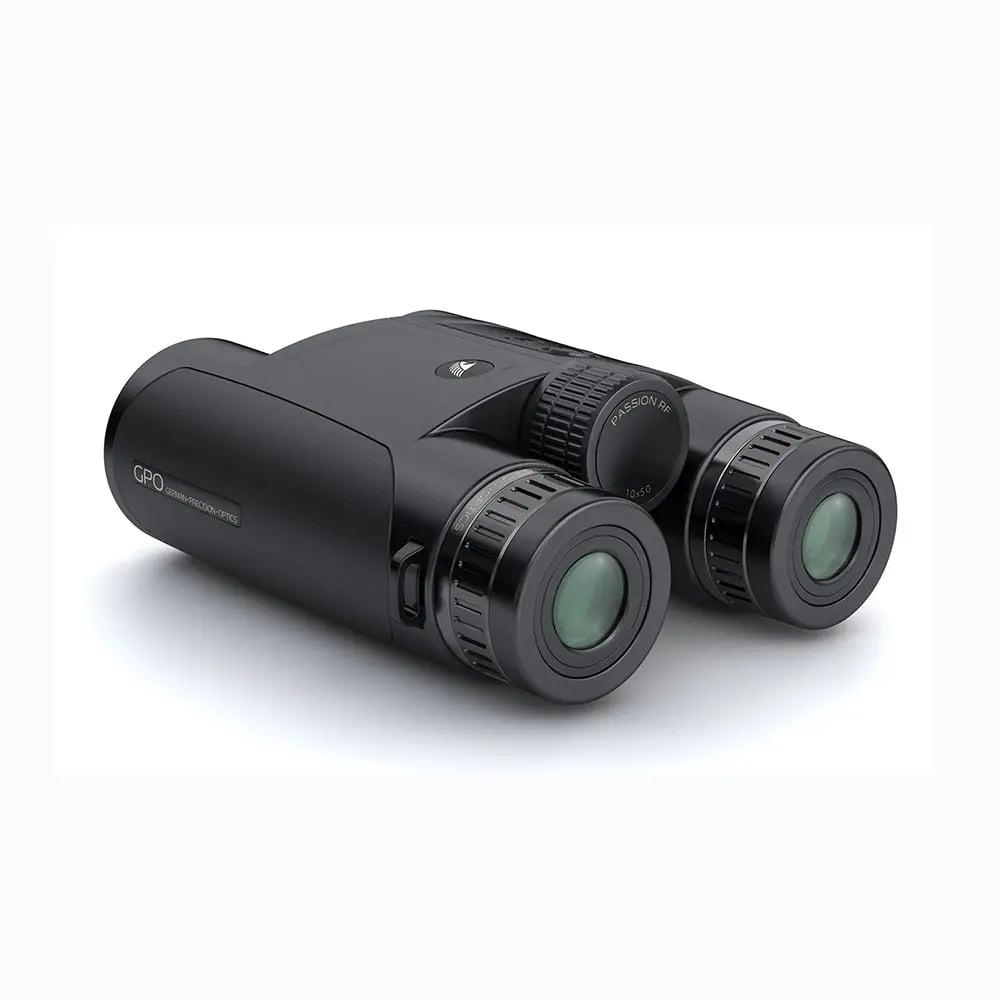 GPO Rangeguide Rangefinding Binoculars 10x50 Black Picture of German Precision Optics Rangeguide 10x50 HD Black / 3700y / OLED / angle-temp