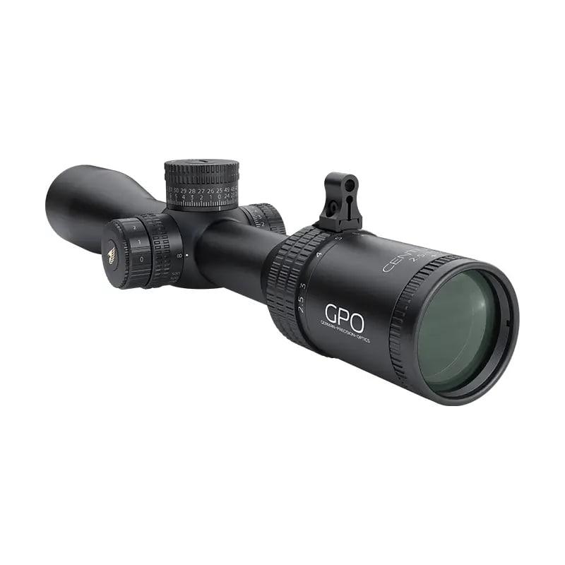 GPO Centuri 4x Rifle Scope 2.5-15x44i 30mm SFP MOAi Illum. Black Picture of German Precision Optics Centuri 6X Riflescope 2.5-15x44i 30mm Tube - MOAi ill Reticle