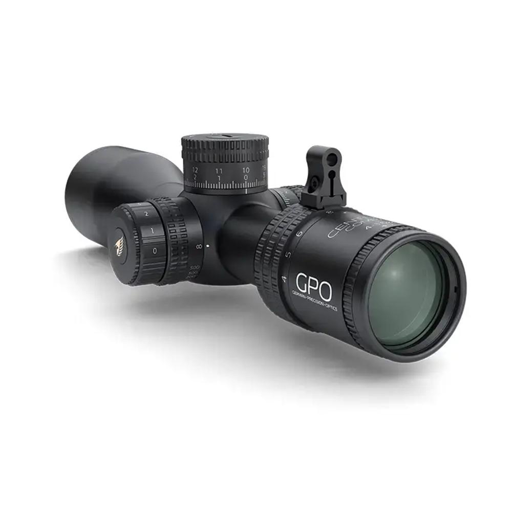 German Precision Optics Centuri Super Compact Rifle Scope 4-16x44 30mm FFP HSi-CQB Illum Black Picture of German Precision Optics CENTURI SC4-16X44I SCFFP 30mm Tube HS ill. ZS lock .1 mrad Clicks