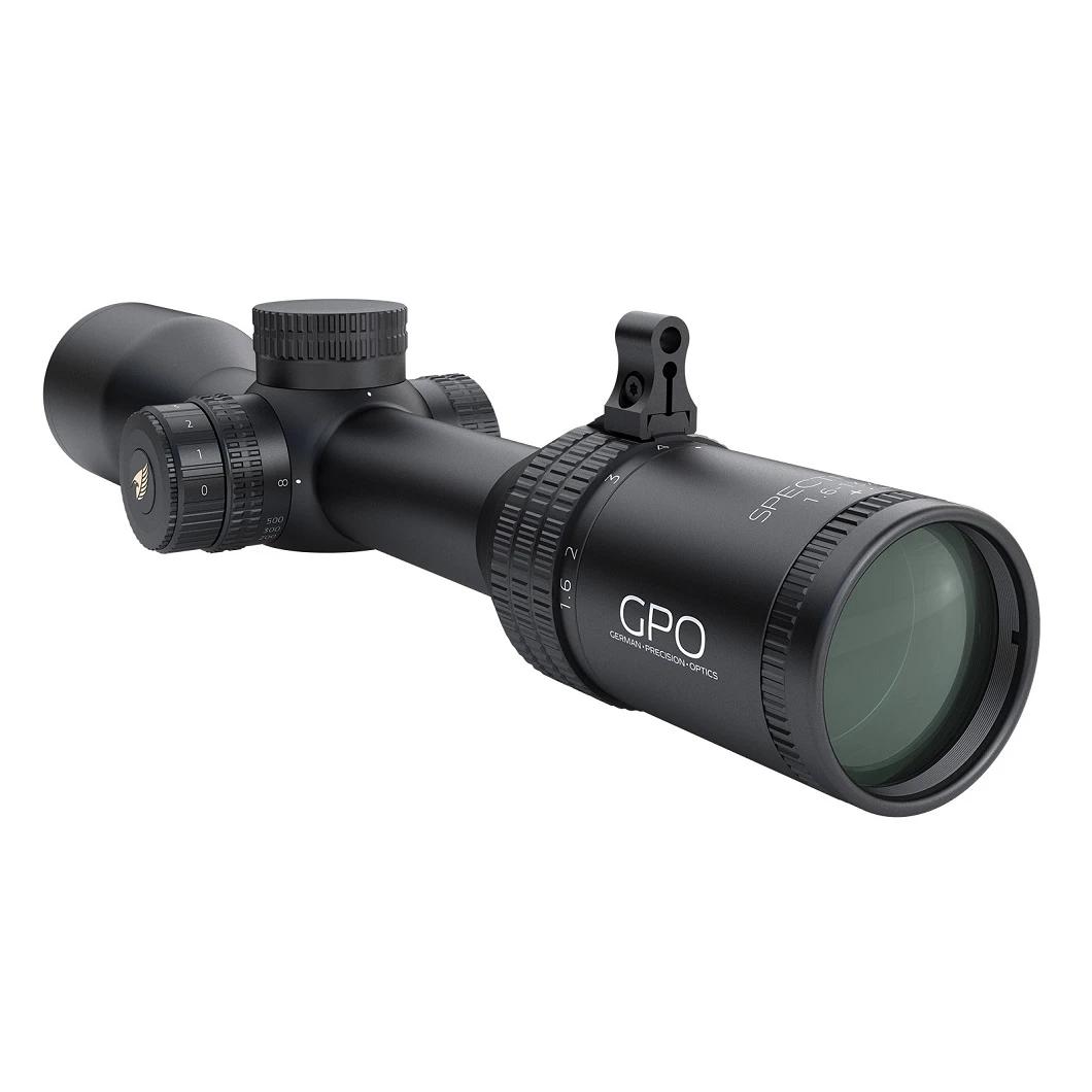 GPO SPECTRA 1.6-13x44i Compact Rifle Scope 30mm G4i illum 1cm (.36'') Clicks Picture of German Precision Optics SPECTRA 1.6-13x44i30mm Tube G4i ill. Reticle 1cm(.36'') Clicks
