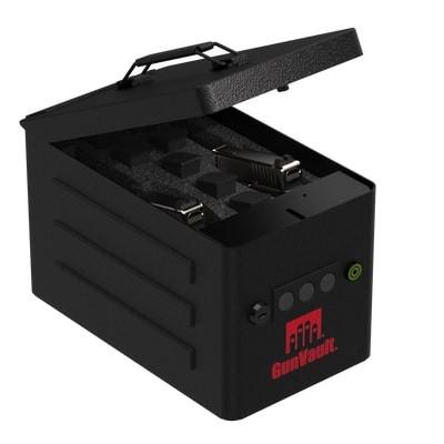 GunVault Range Vault Combination Box Safe for 2 Handguns Picture of GunVault Inc. Gun Vault Range Box precision cut high intensity foam fits 2 pistols/7 mags