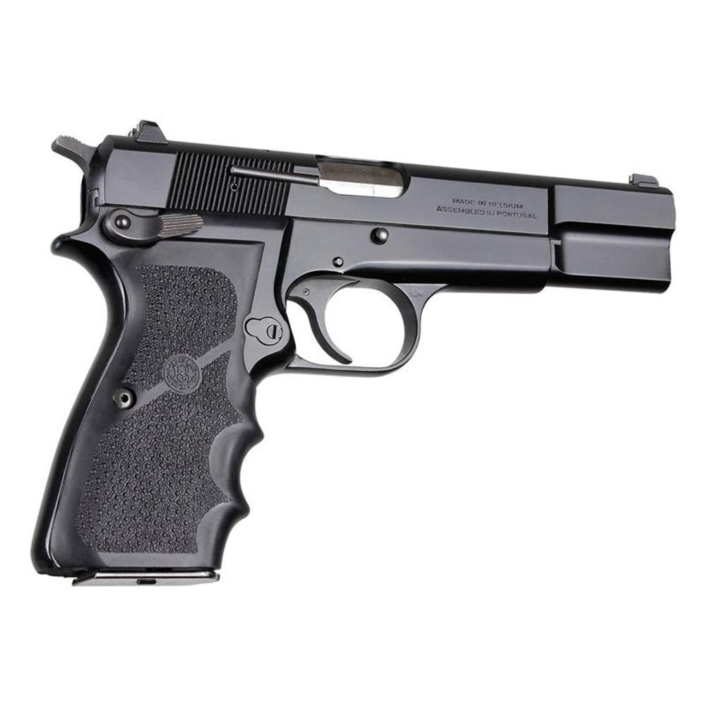 Hogue Browning Hi-Power Rubber Grips with Finger Grooves Picture of Hogue Inc. HOGUE RUBBER GRIP BROWNING HI POWER W/FINGER GROOVES