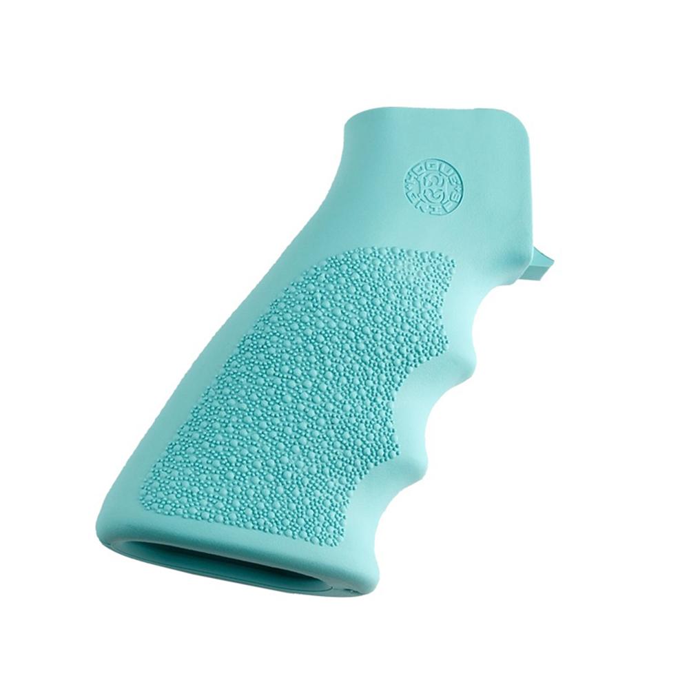 Picture of Hogue Inc. Hogue AR-15/M-16 Rubber Grip with Finger Grooves Aqua