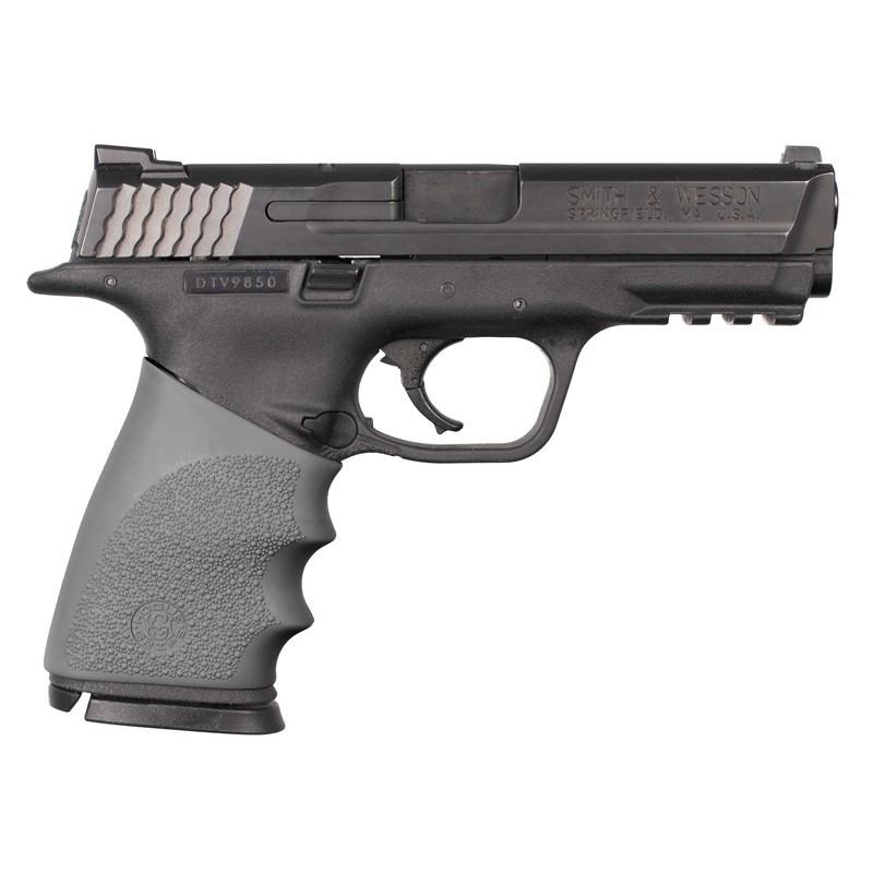 Hogue HandAll Hybrid Handgun Grip Sleeve for S&W M&P 9mm .357 Sig .40 S&W Picture of Hogue Inc. HANDAL HYBRID S&W M&P 9MM 40S&W 357SIG Slate Grey