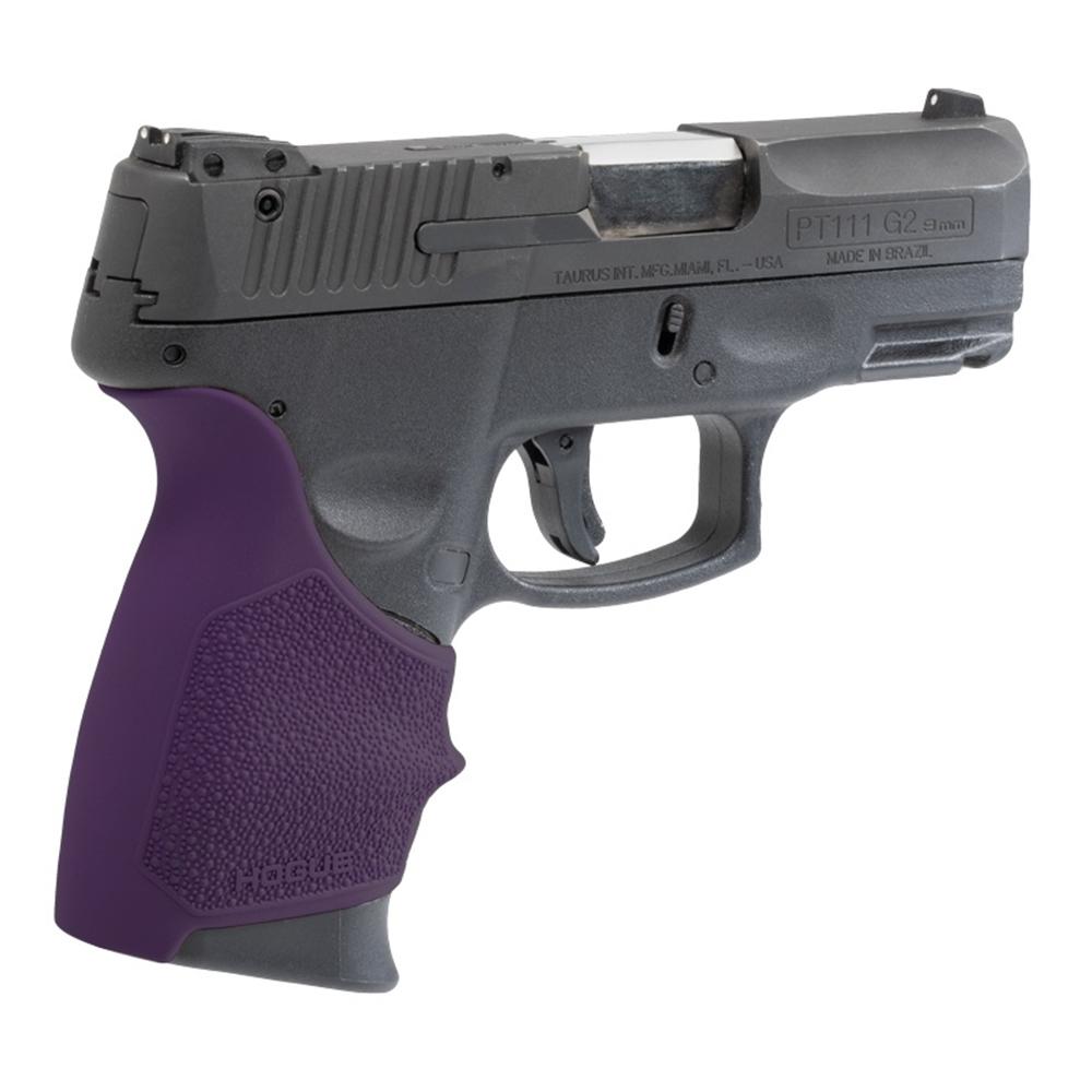 Hogue Handall Beavertail Grive Sleeve for Taurus PT-111 Millenium G2/G2C/G3C/G3XL Purple Picture of Hogue Inc. HandAll Beavertail Grip Sleeve Taurus G2 Purple