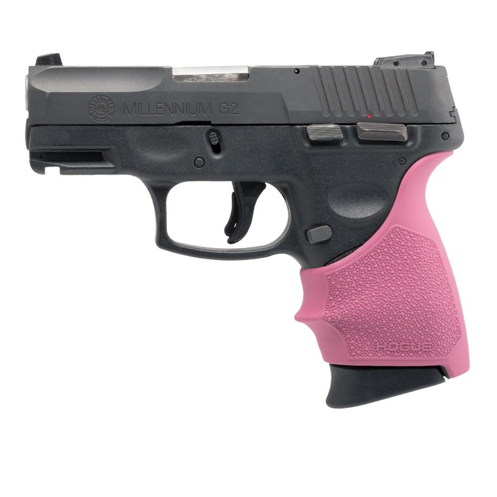 Hogue Handall Beavertail Grive Sleeve for Taurus PT-111 Millenium G2/G2C/G3C/G3XL Pink Picture of Hogue Inc. HandAll Beavertail Grip Sleeve Taurus G2 Pink