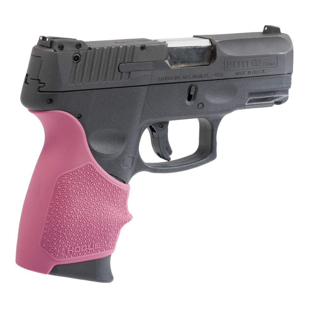 Hogue Handall Beavertail Grive Sleeve for Taurus PT-111 Millenium G2/G2C/G3C/G3XL Pink Picture of Hogue Inc. HandAll Beavertail Grip Sleeve Taurus G2 Pink
