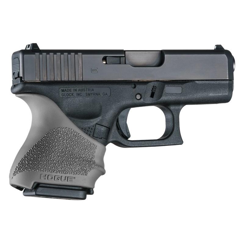Hogue HandAll Beavertail Handgun Grip Sleeve for Glock 26/27 Slate Grey Picture of Hogue Inc. HandAll Beavertail Grip Sleeve Glock 26/27 Slate Grey