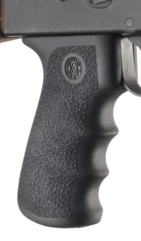 Hogue AK-47 Rubber Grips with Finger Grooves Black Picture of Hogue Inc. HOGUE AK-47 RUBBER GRIP W/FINGER GROOVE BLACK