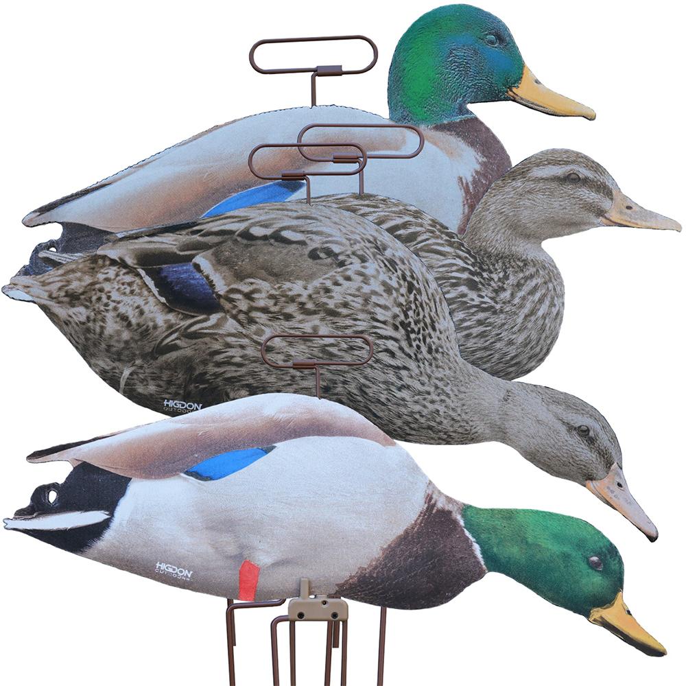 Higdon Motion Flats Silhouette Duck Decoys 12/ct Picture of Higdon Outdoors Higdon Field Duck FLATS Mallard Motion Silhouette Fully Flocked (12pk)