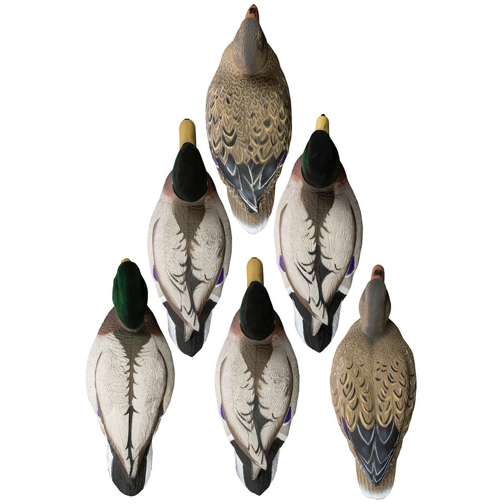 Higdon Outdoors Battleship Mallard Flocked Heads 6/ct Picture of Higdon Outdoors Higdon Outdoors Battleship Mallard Flocked Heads 6pk