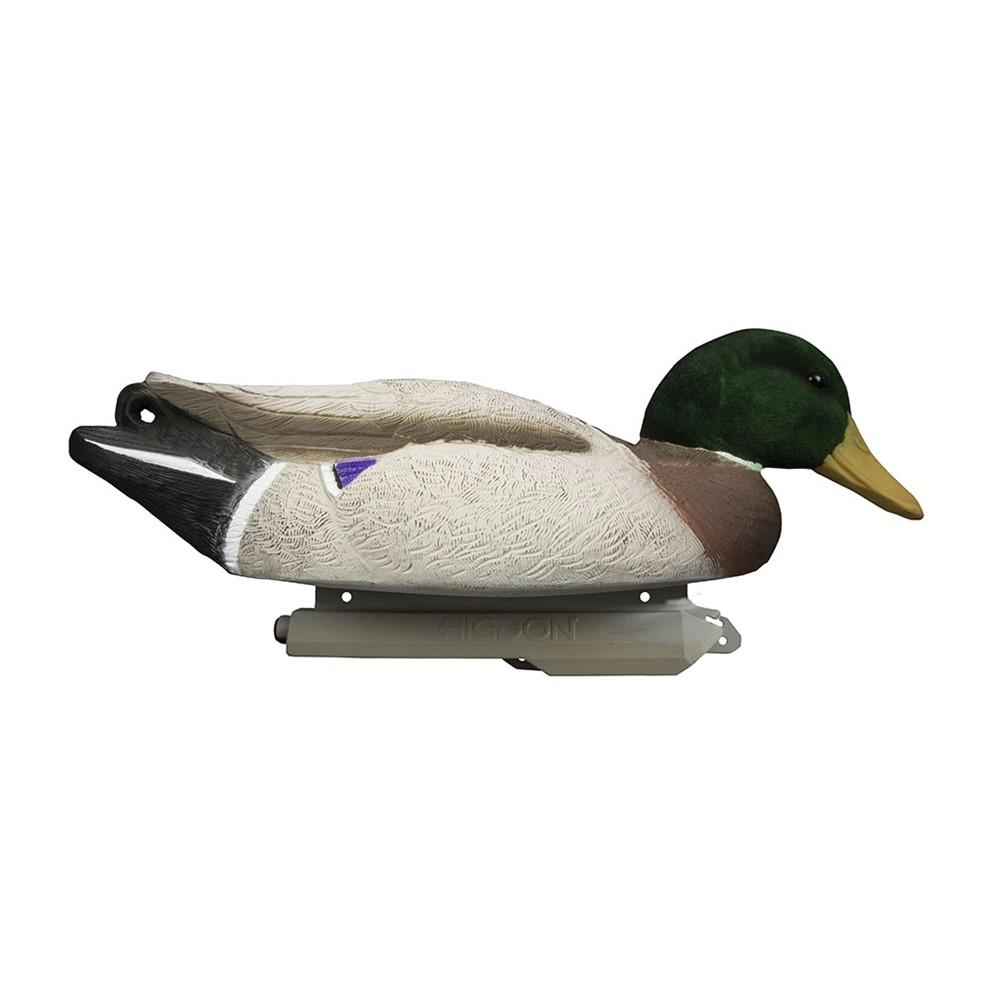 Higdon Outdoors Battleship Mallard Flocked Heads 6/ct Picture of Higdon Outdoors Higdon Outdoors Battleship Mallard Flocked Heads 6pk