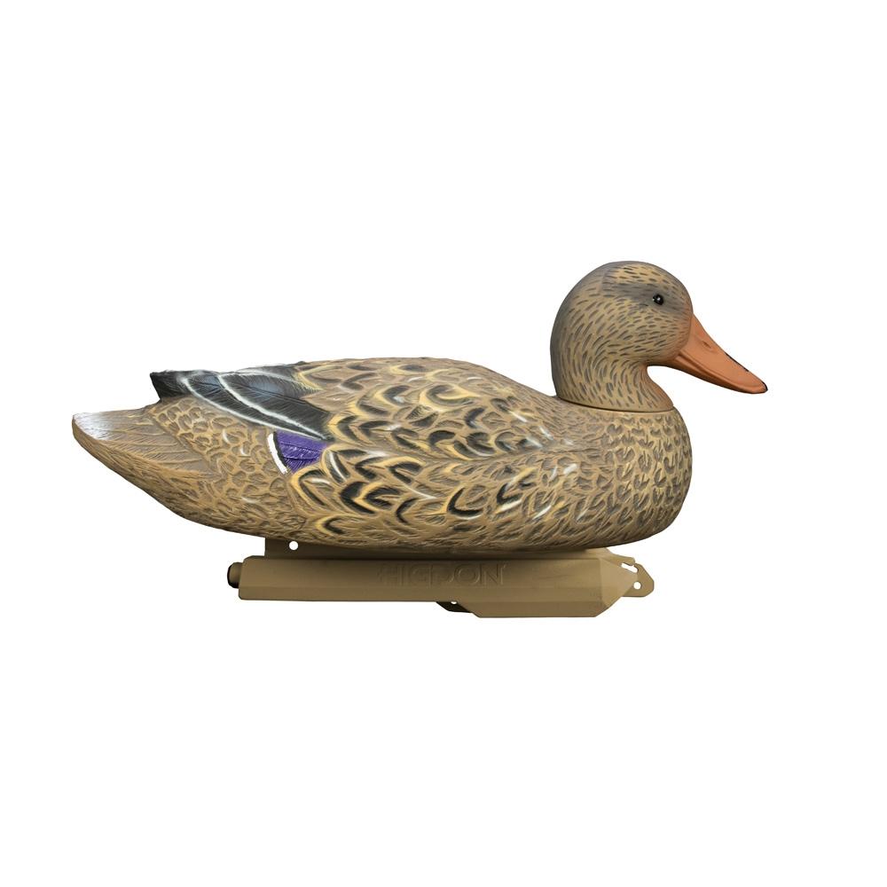 Higdon Outdoors Battleship Mallard Flocked Heads 6/ct Picture of Higdon Outdoors Higdon Outdoors Battleship Mallard Flocked Heads 6pk