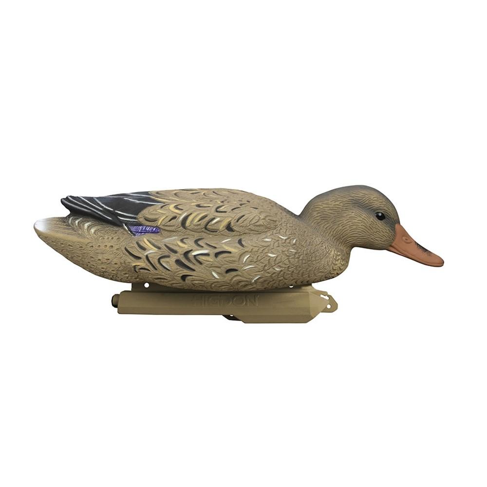 Higdon Outdoors Battleship Mallard Flocked Heads 6/ct Picture of Higdon Outdoors Higdon Outdoors Battleship Mallard Flocked Heads 6pk
