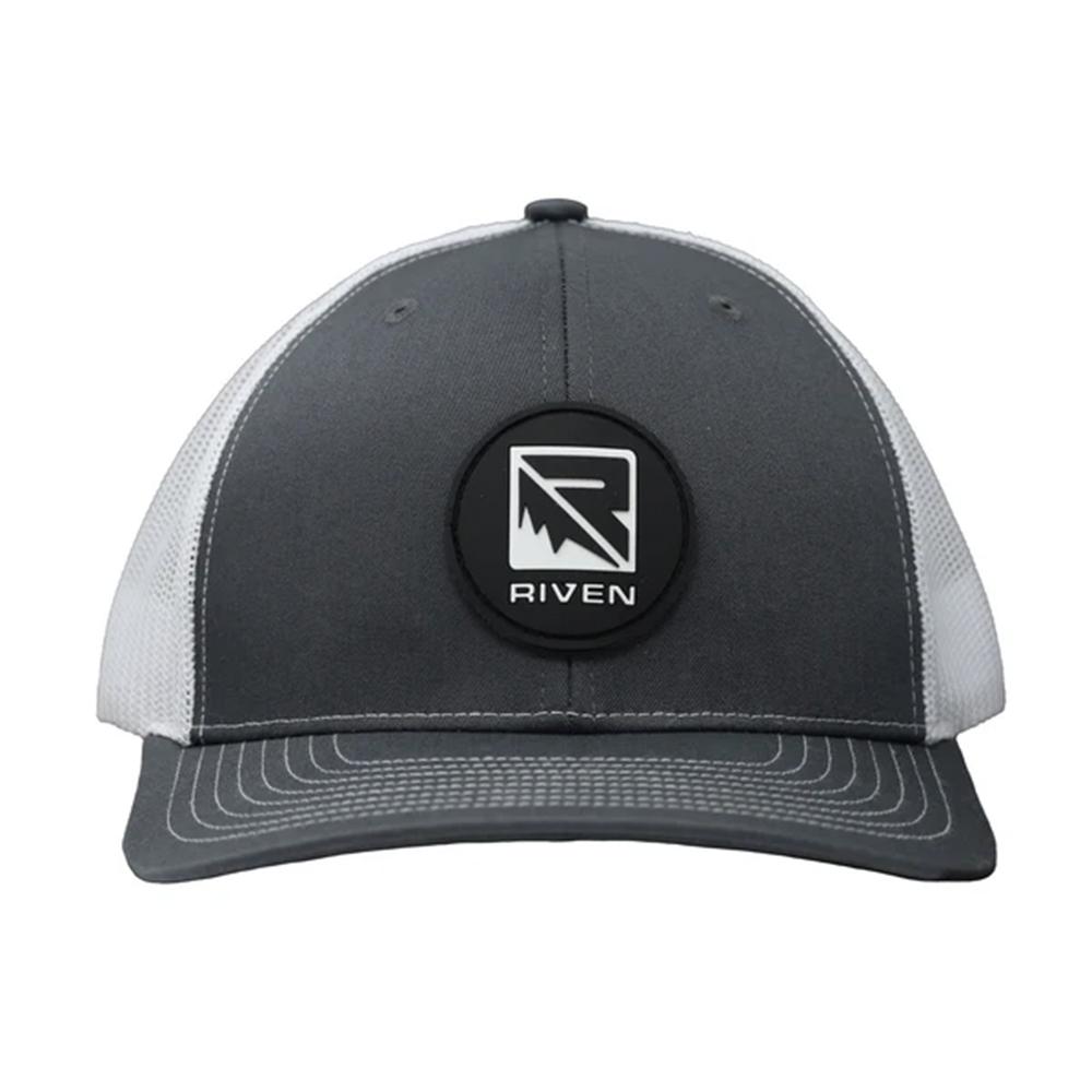 Riven Logo Patch Hat Grey/White Picture of Higdon Outdoors Higdon Riven Logo Patch Hat Gray/White