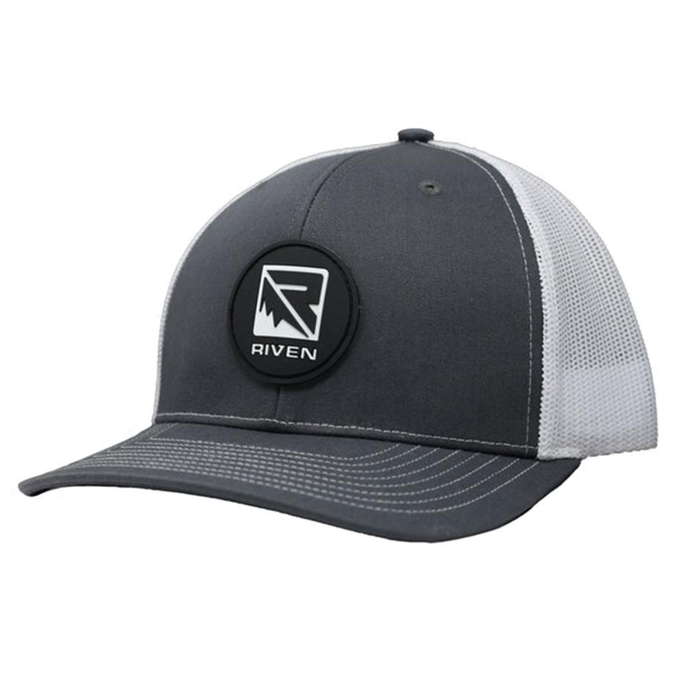 Riven Logo Patch Hat Grey/White Picture of Higdon Outdoors Higdon Riven Logo Patch Hat Gray/White