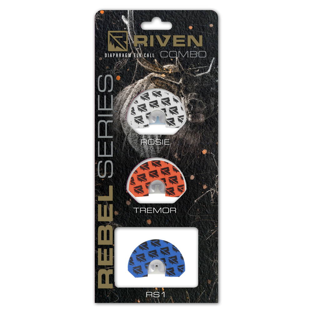 Riven Rebel Series Domed Elk Mouth Calls Rosie Tremor RS1 Picture of Higdon Outdoors Higdon The Rebel Series - Elk Small Dome Combo Pk (Tremor Rosie RS1)