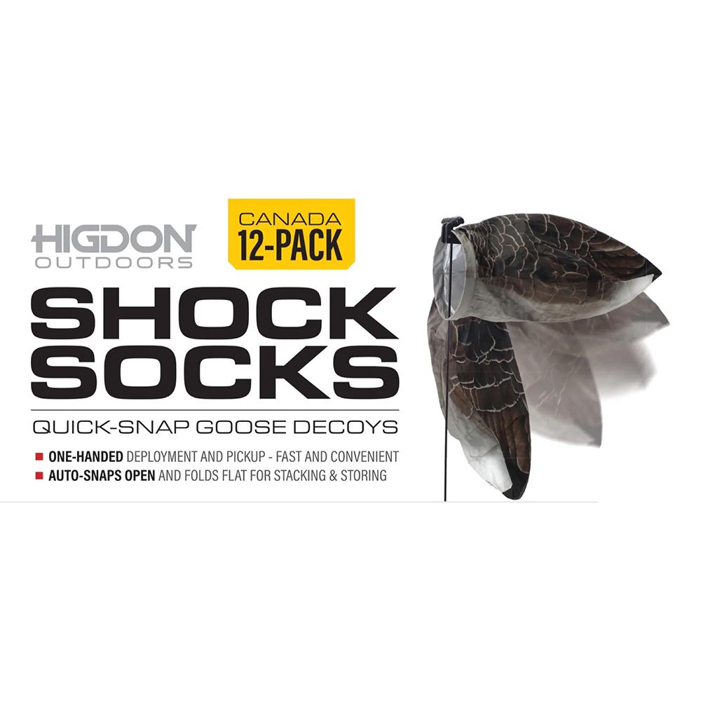 Higdon Canada Shock Socks Goose Decoys 12/ct Picture of Higdon Outdoors Higdon Goose Decoy Shock Socks - Canada (12pk)