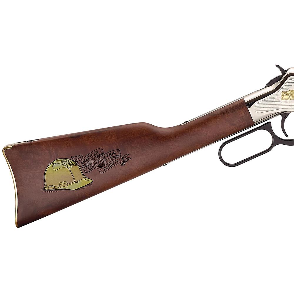 Henry Golden Boy American Construction Industry Tribute Edition Rifle .22 S/L/LR 16rd Capacity 20" Octagon Barrel Engraved Wood Stock Picture of Henry Repeating Arms Company Henry American Construction Tribute Edition .22 S/L/LR