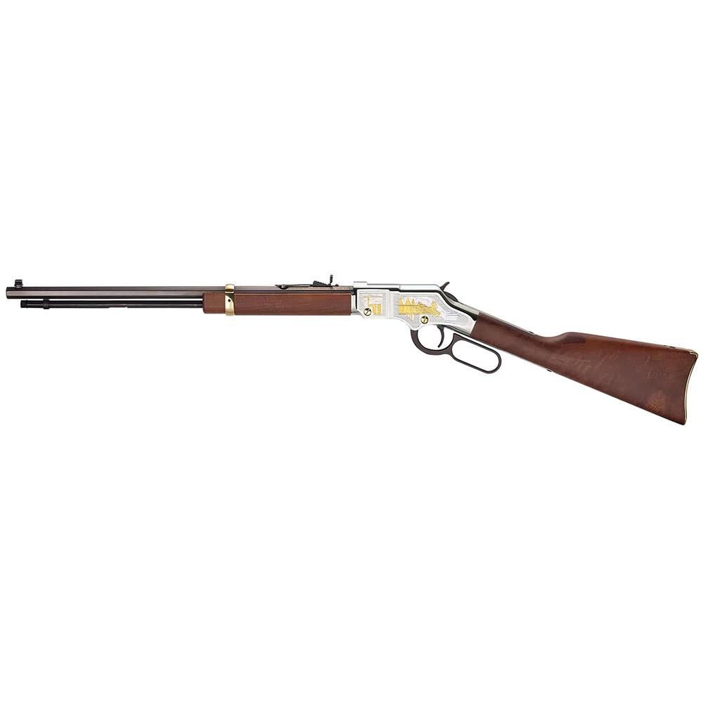 Henry Golden Boy American Construction Industry Tribute Edition Rifle .22 S/L/LR 16rd Capacity 20" Octagon Barrel Engraved Wood Stock Picture of Henry Repeating Arms Company Henry American Construction Tribute Edition .22 S/L/LR