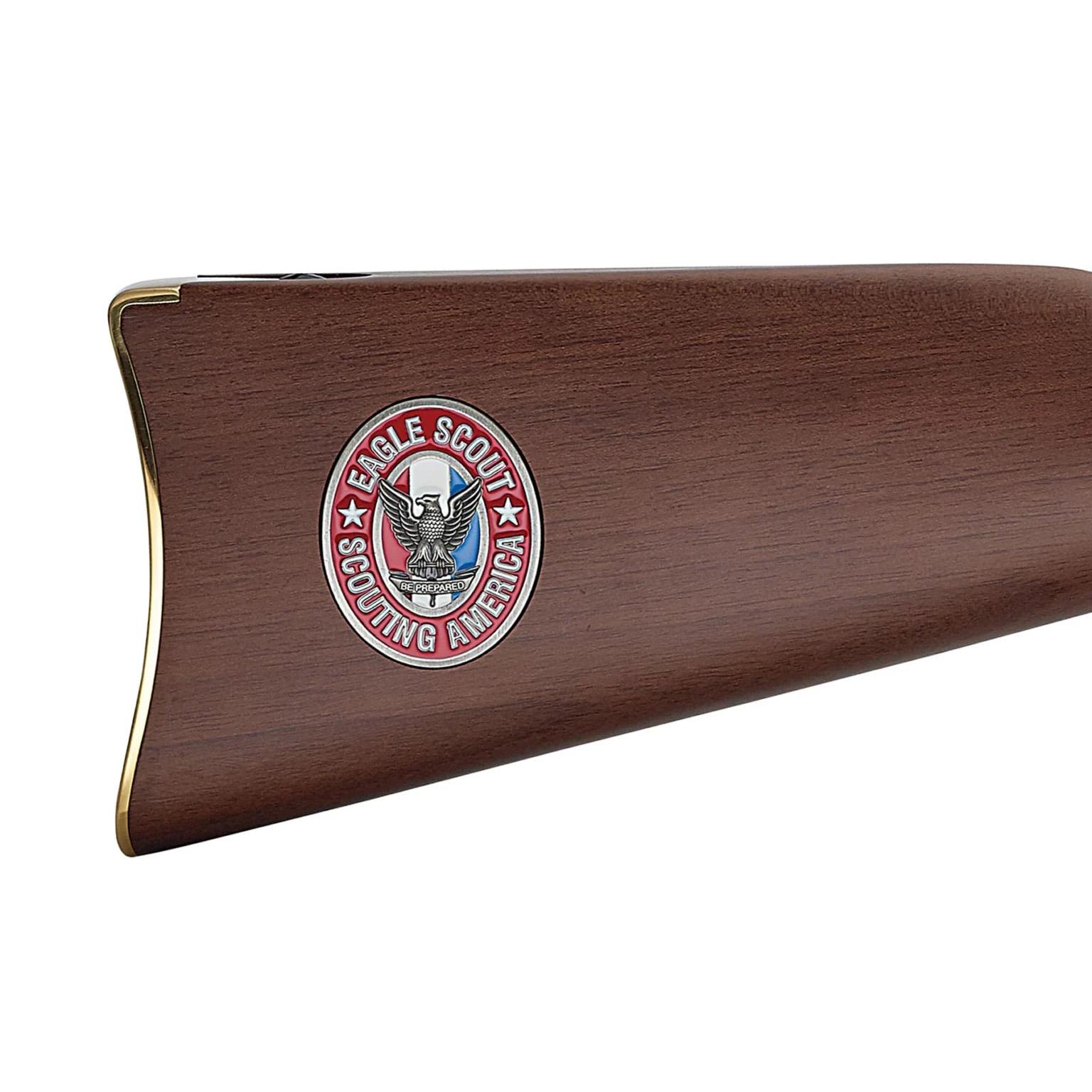 Henry Golden Boy "Eagle Scout Tribute 2nd Edition" Rifle .22 LR 17rd Capacity 20" Octagon Barrel Wood Stock Picture of Henry Repeating Arms Company Henry H4 Golden Boy Eagle Scout Tribute 2nd Edition .22 S/L/LR