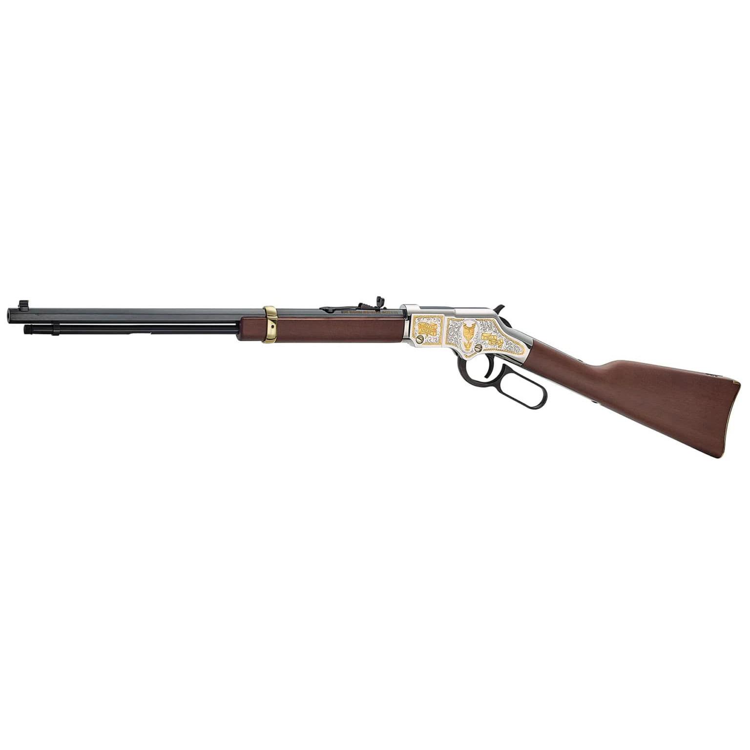 Henry Golden Boy "Eagle Scout Tribute 2nd Edition" Rifle .22 LR 17rd Capacity 20" Octagon Barrel Wood Stock Picture of Henry Repeating Arms Company Henry H4 Golden Boy Eagle Scout Tribute 2nd Edition .22 S/L/LR