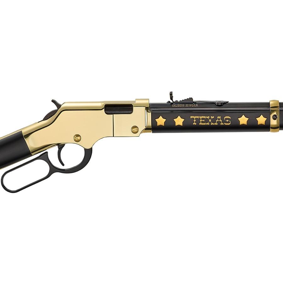 Henry Golden Boy Texas Tribute Edition .22 LR Rifle 21rd Magazine 20" Barrel Walnut Picture of Henry Repeating Arms Company Henry Golden Boy Texas Tribute Edition .22 S/L/LR