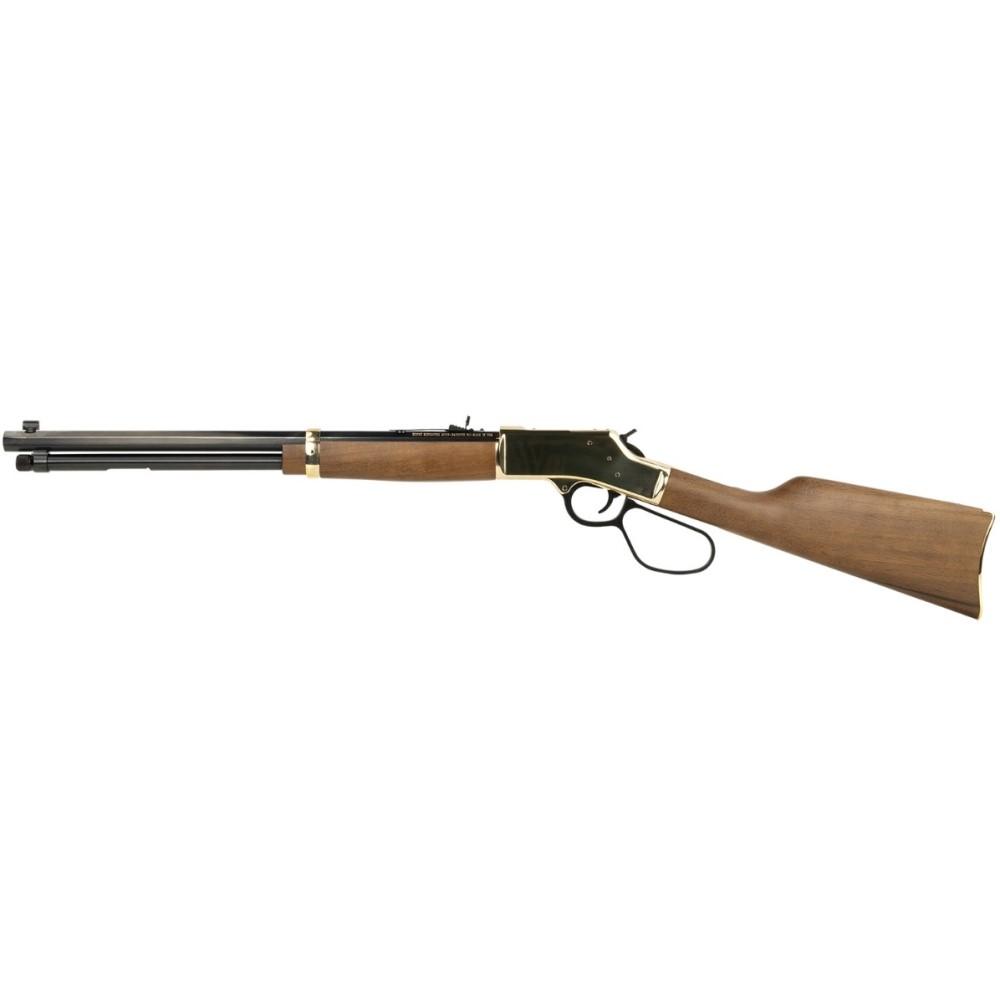 Henry Big Boy Brass Large Loop Side Gate Rifle .45 Colt 10rd Magazine 20" Barrel Walnut Picture of Henry Repeating Arms Company Big Boy Brass .45 Colt Side Gate Large Loop Rifle 10rd