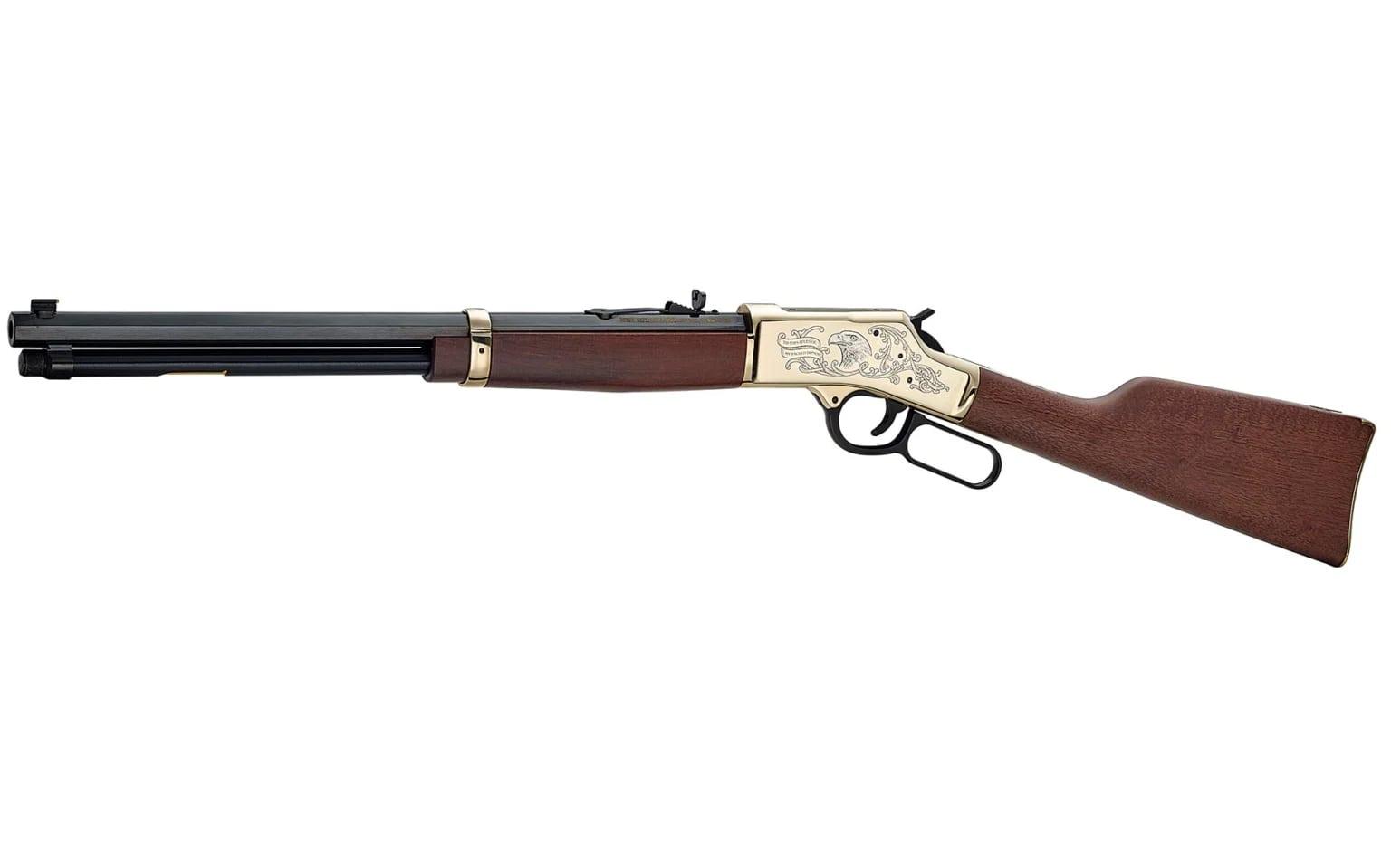 Henry Golden Boy "Eagle Scout Tribute 2nd Edition" Rifle .44 Mag/.44 Spl 10rd Capacity 20" Octagon Barrel Wood Stock Picture of Henry Repeating Arms Company Henry H6 Big Boy Eagle Scout Tribute 2nd Edition .44 Magnum/.44Spl