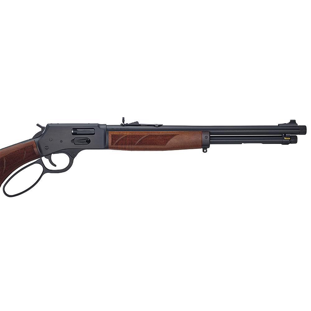 Henry H12 Protector Carbine Rifle .357 Mag/.38 Spl 7rd Capacity 16.5" 5/8x24 Threaded Barrel Walnut Picture of Henry Repeating Arms Company Henry H12 Protector Carbine .357 Magnum/.38 Spl