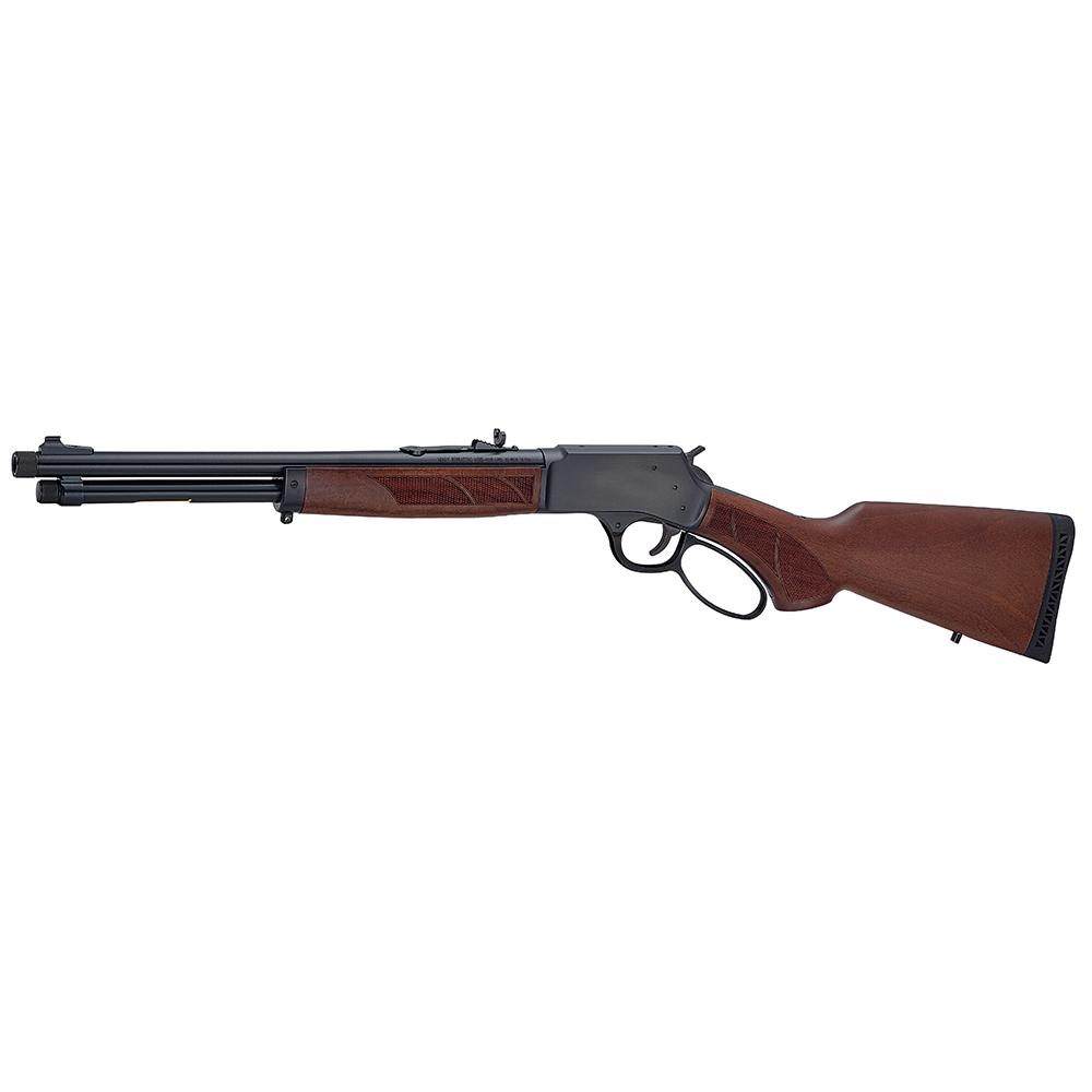 Henry H12 Protector Carbine Rifle .44 Mag/.44 Spl 7rd Capacity 16.5" 5/8x24 Threaded Barrel Walnut Picture of Henry Repeating Arms Company Henry H12 Protector Carbine .44 Magnum/.44 Spl