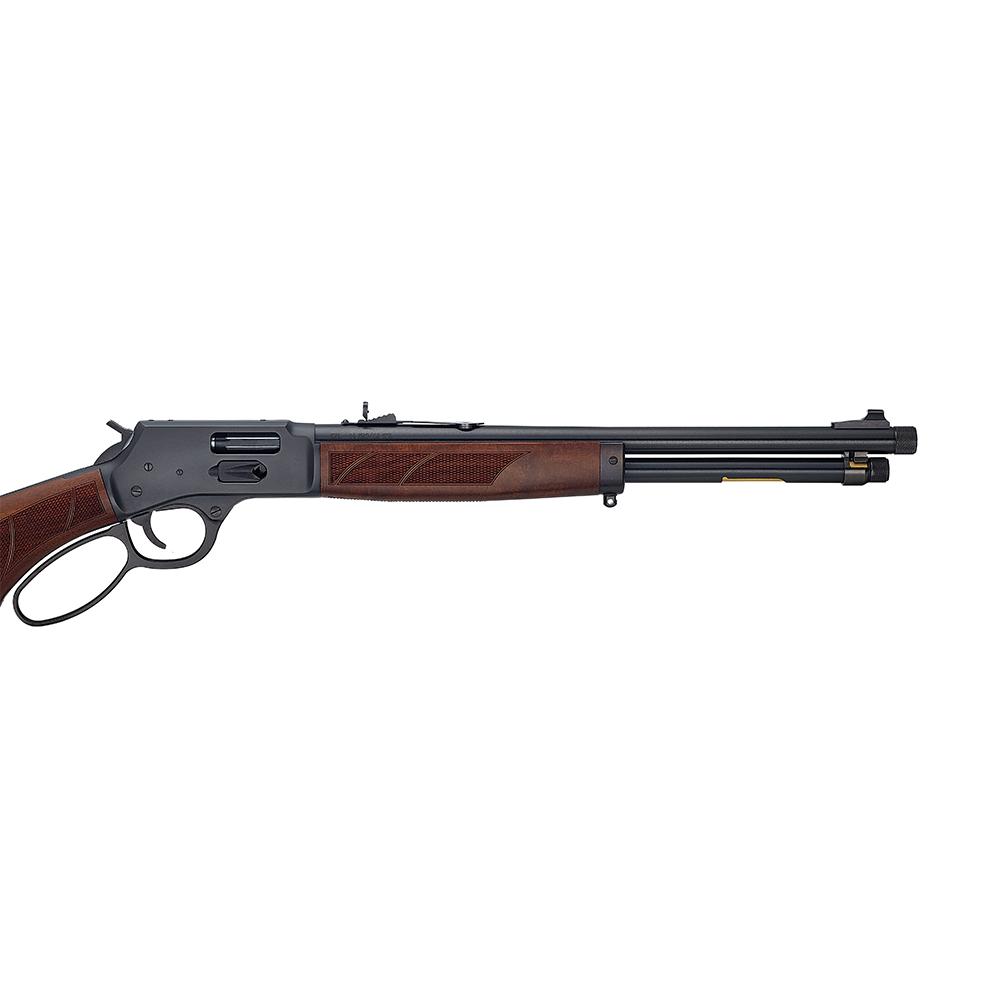 Henry H12 Protector Carbine Rifle .44 Mag/.44 Spl 7rd Capacity 16.5" 5/8x24 Threaded Barrel Walnut Picture of Henry Repeating Arms Company Henry H12 Protector Carbine .44 Magnum/.44 Spl