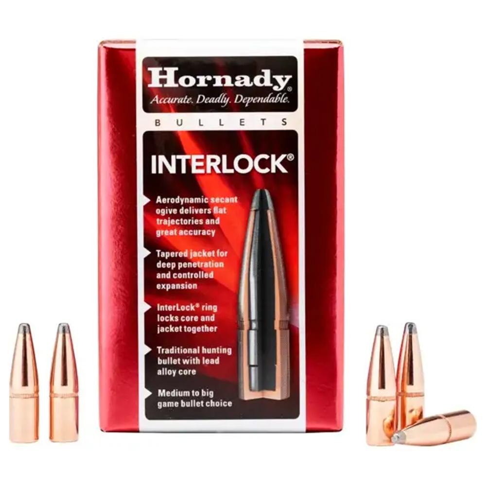 Hornady InterLock Bullets .338 cal .338" 250 gr SP 100/ct Picture of Hornady Mfg HO 338 CAL .338-250GR SP