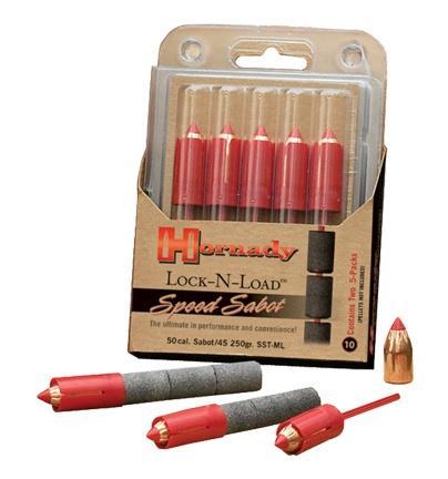 Hornady Sabot LockNLoad Speed Sabot Low Drag Bullets .50 cal Low Drag Speed Sabot with .45 cal 250 gr SST Bullet 10/ct Picture of Hornady Mfg 50 CAL LOCK N LOAD SPEED SABOT 250GR SST BULLET 10-PK W/SABOT