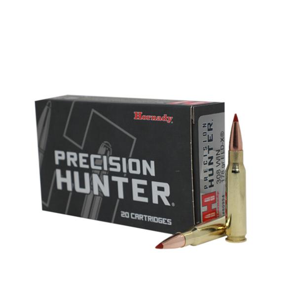 Hornady Precision Hunter Rifle Ammunition .308 Win 178 gr ELD-X 2600 fps 20/ct Picture of Hornady Mfg AMMO PRECISION HUNTER .308 WIN 178 GR ELD-X